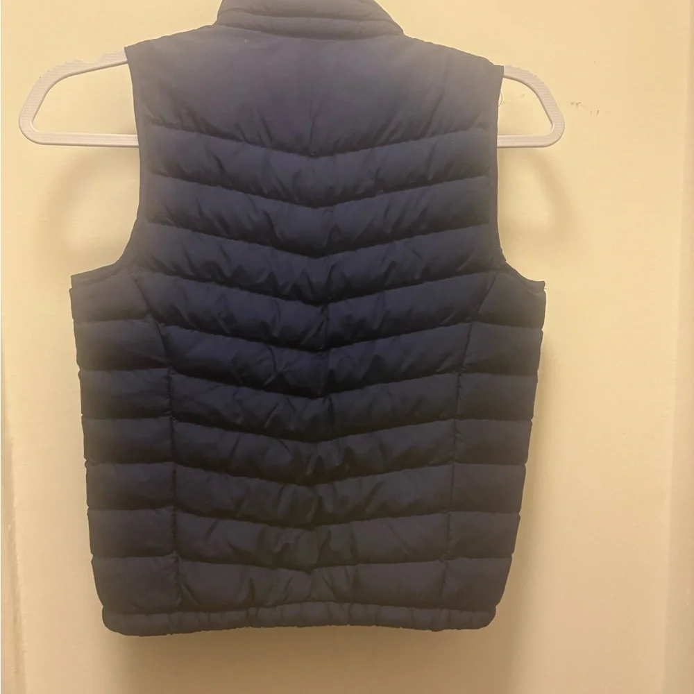 Polo Ralph Lauren Youth‎ Boys Down Vest Size 7 Blue Full Zip Red Pony